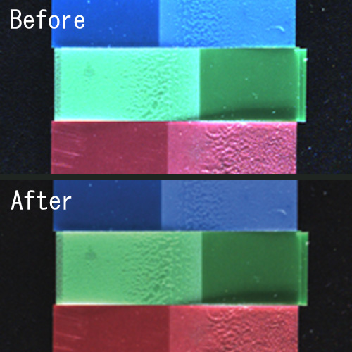 LA120: マイナスブルー: 400-700nm透過